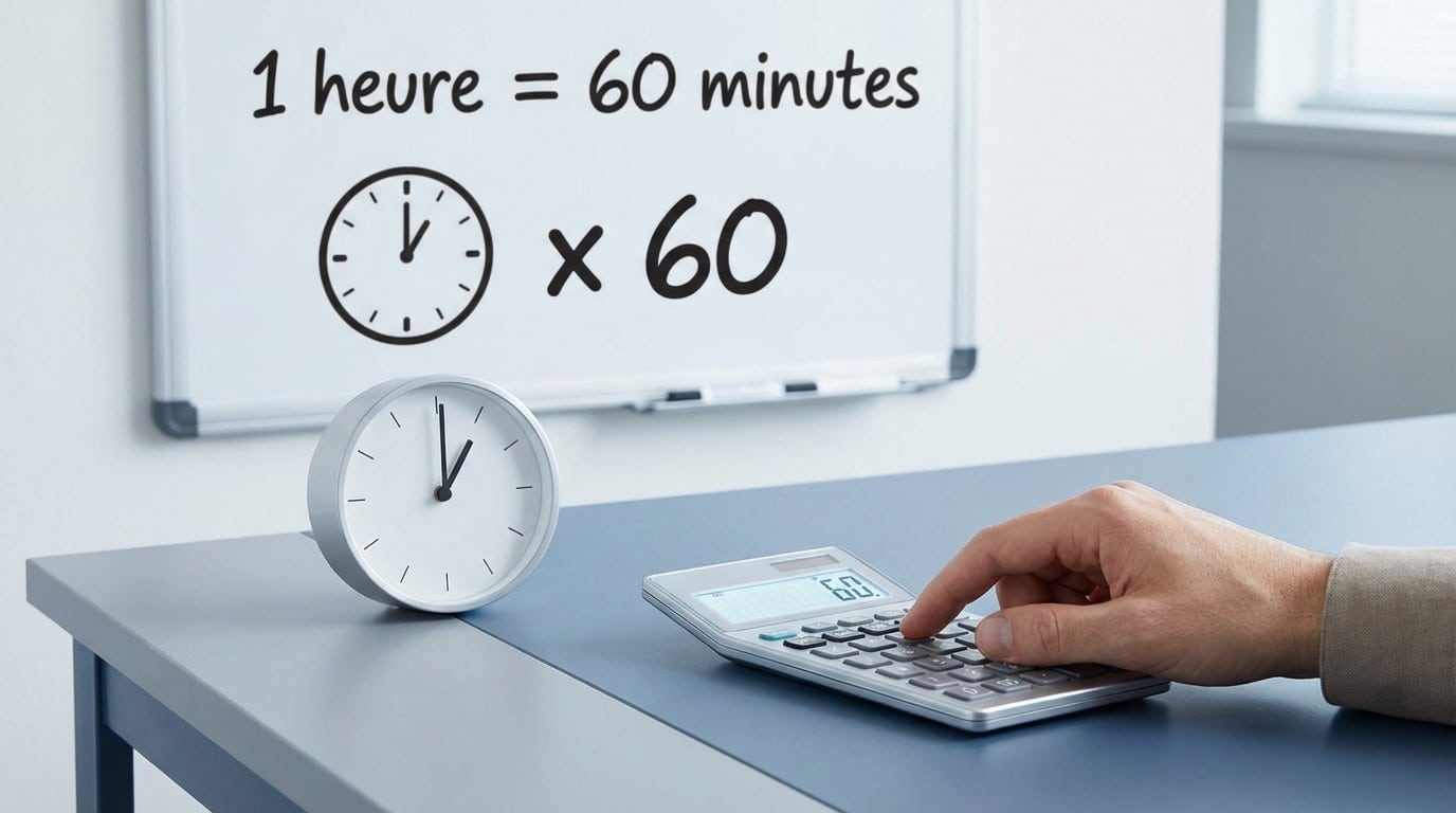 ᐅ Convertisseur d'Heures en Minutes tableau de conversion & calcul — free download